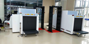 جهاز تصوير بالأشعة السينية مزدوج الرؤية في المطار مزود بمولدين 160kv X Ray