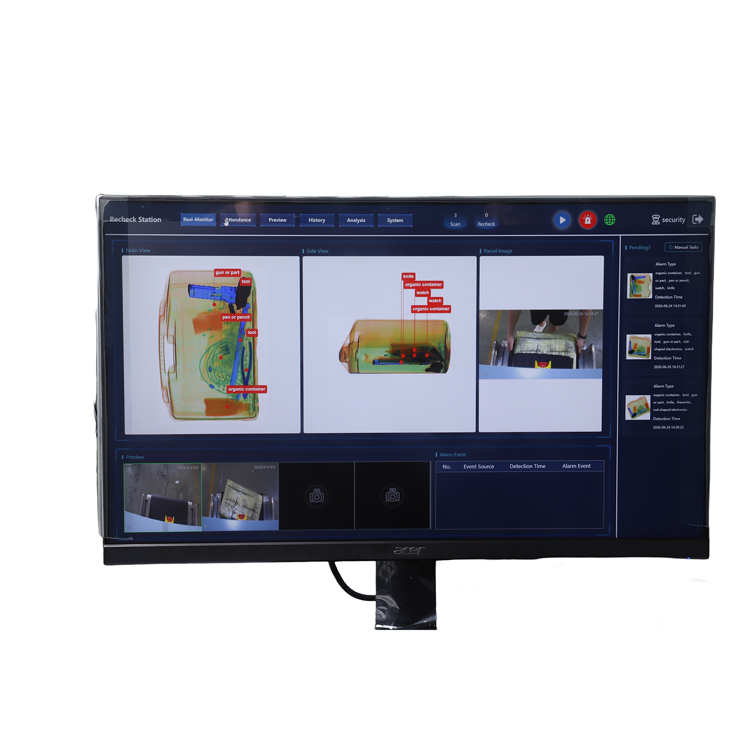 AT6550D مع CCTV وAI ومحطة فحص الشبكات عن بعد